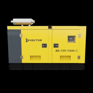 Дизельный генератор Vektor AD-70Y-T400 в шумозащитном кожухе с АВР — фото 1